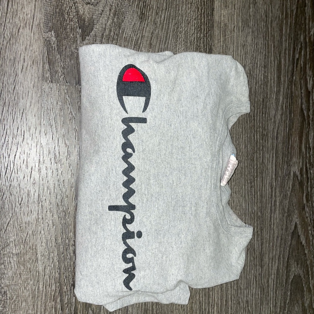 Grey champion long sleeve shirt